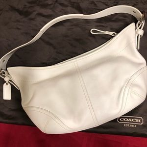 Coach white purse